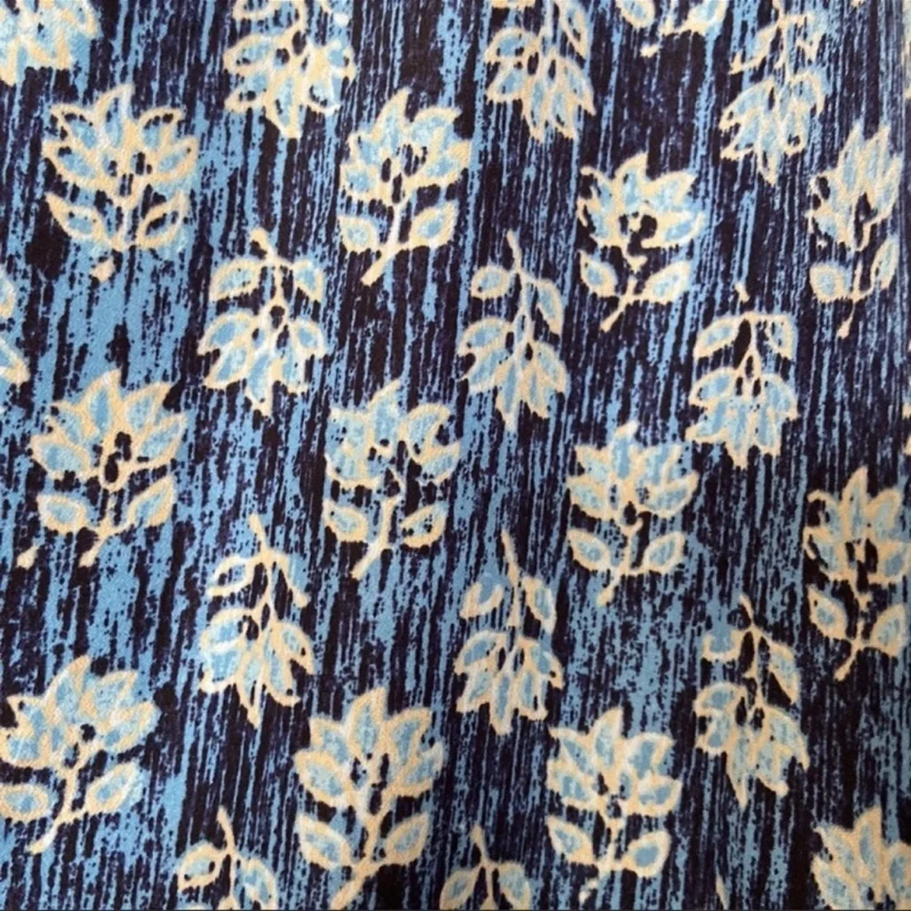 MICHAEL‎ Michael Kors | Floral Maxi Skirt with Slit in Heritage Blue M